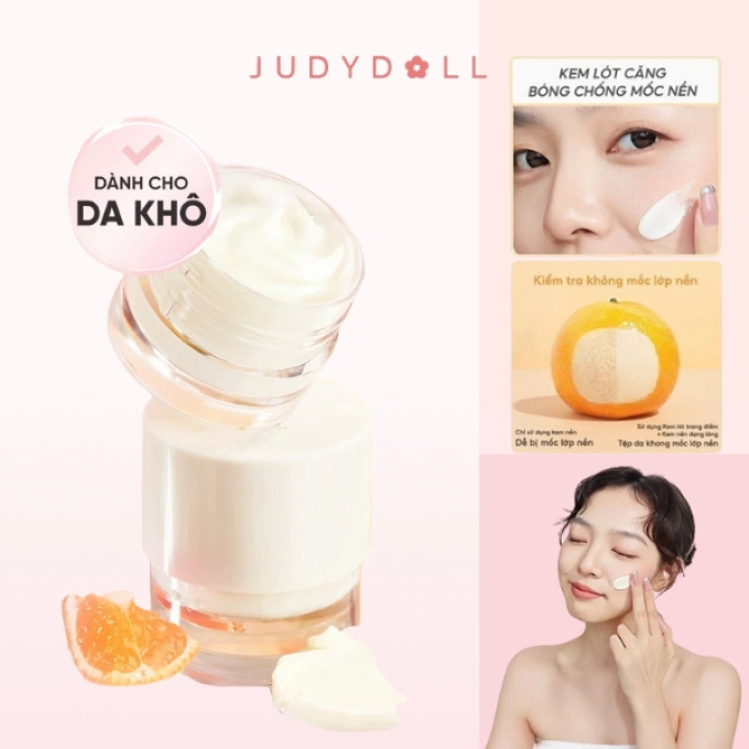 Kem Lót Trang Điểm JUDYDOLL Dưỡng Ẩm Nâng Tone Kiềm Dầu Thu Nhỏ Lỗ Chân Lông Mịn Màng