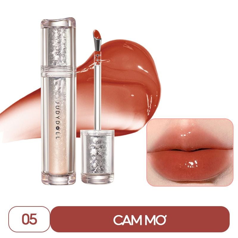 Son Bóng Judydoll Ice-Iron Watery Lip Gloss – Dưỡng Ẩm Mát Lạnh, Lâu Trôi, Bền Màu Tự Nhiên
