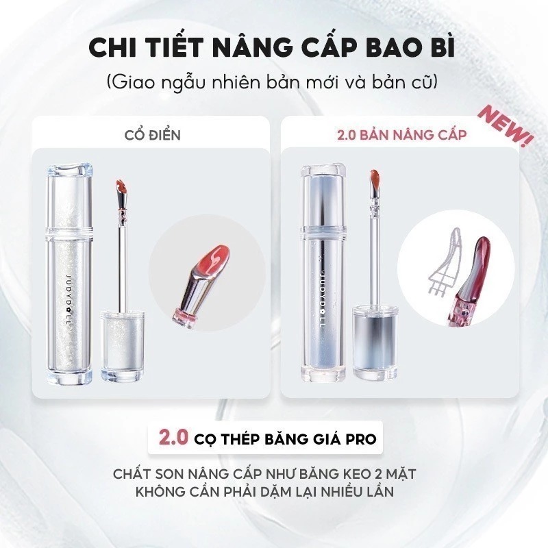 Son Bóng Judydoll Ice-Iron Watery Lip Gloss – Dưỡng Ẩm Mát Lạnh, Lâu Trôi, Bền Màu Tự Nhiên