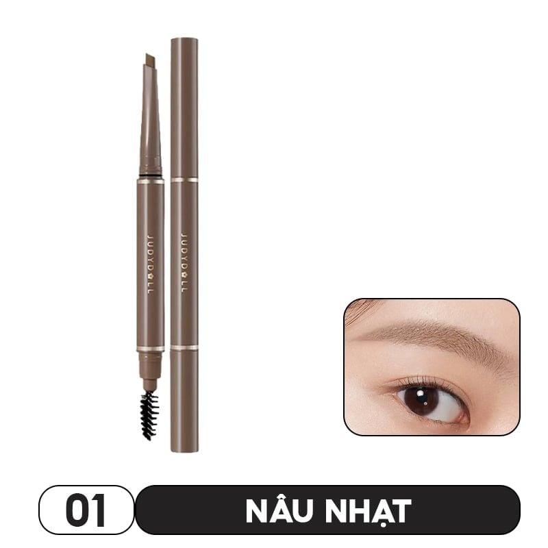 Chì Kẻ Mày Lâu Trôi Judydoll Long-Lasting Eyebrow Gel Pencil – Bút Kẻ Mày 2 Đầu Dạng Gel Lên Màu Tự Nhiên