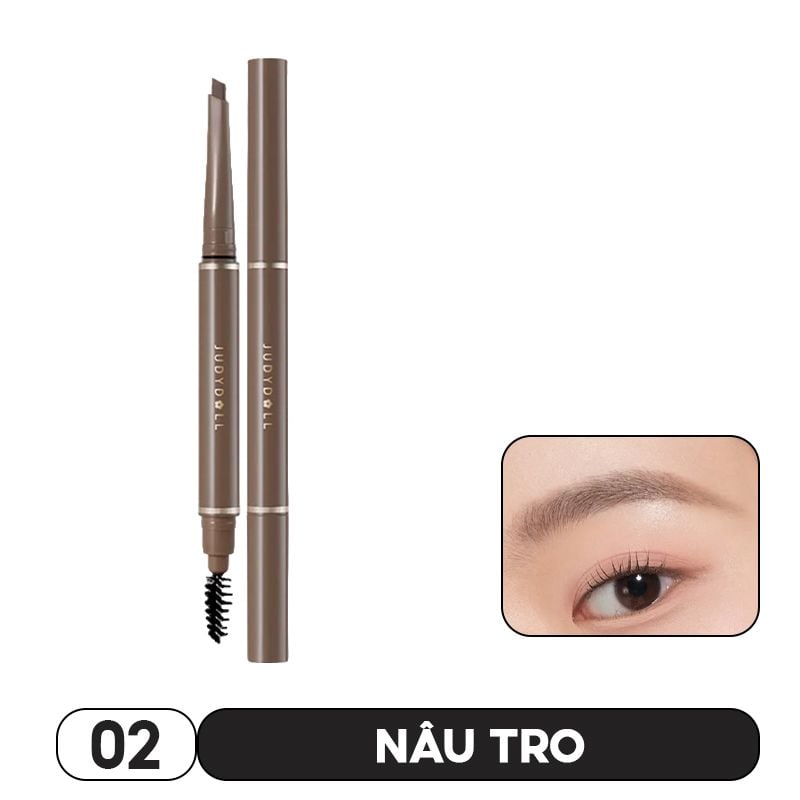 Chì Kẻ Mày Lâu Trôi Judydoll Long-Lasting Eyebrow Gel Pencil – Bút Kẻ Mày 2 Đầu Dạng Gel Lên Màu Tự Nhiên