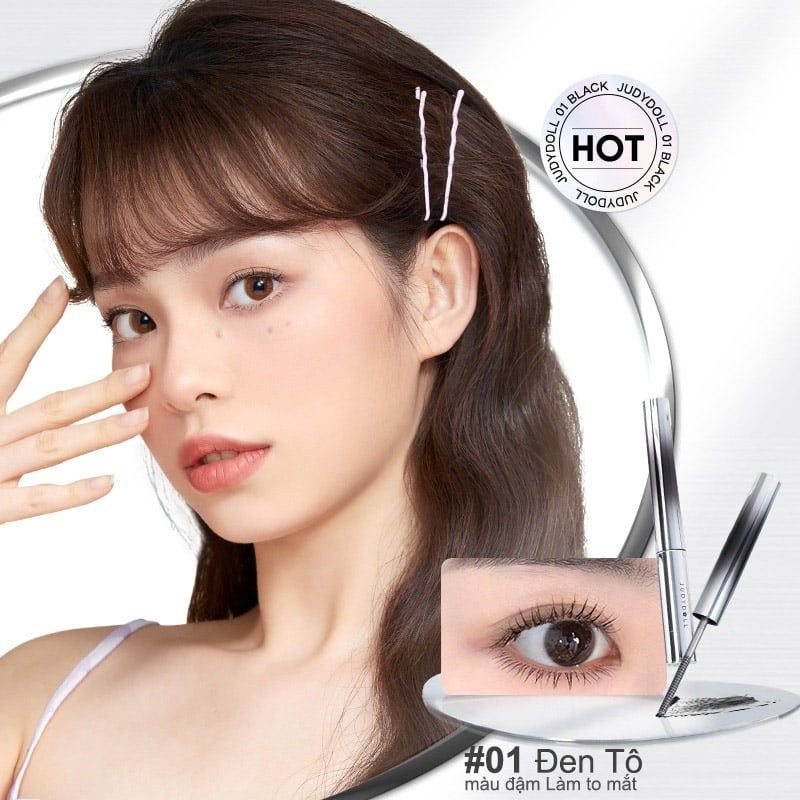 Mascara Chống Nước Judydoll – Mi Cong Dài Tơi, Tăng Khối Lượng, Hiệu Ứng Tự Nhiên