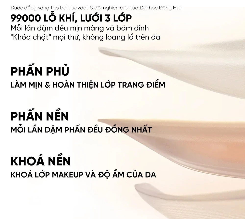 Phấn Nước Judydoll Dưỡng Ẩm Che Phủ Cao Moisturizing Cushion Foundation Căng Bóng Tự Nhiên
