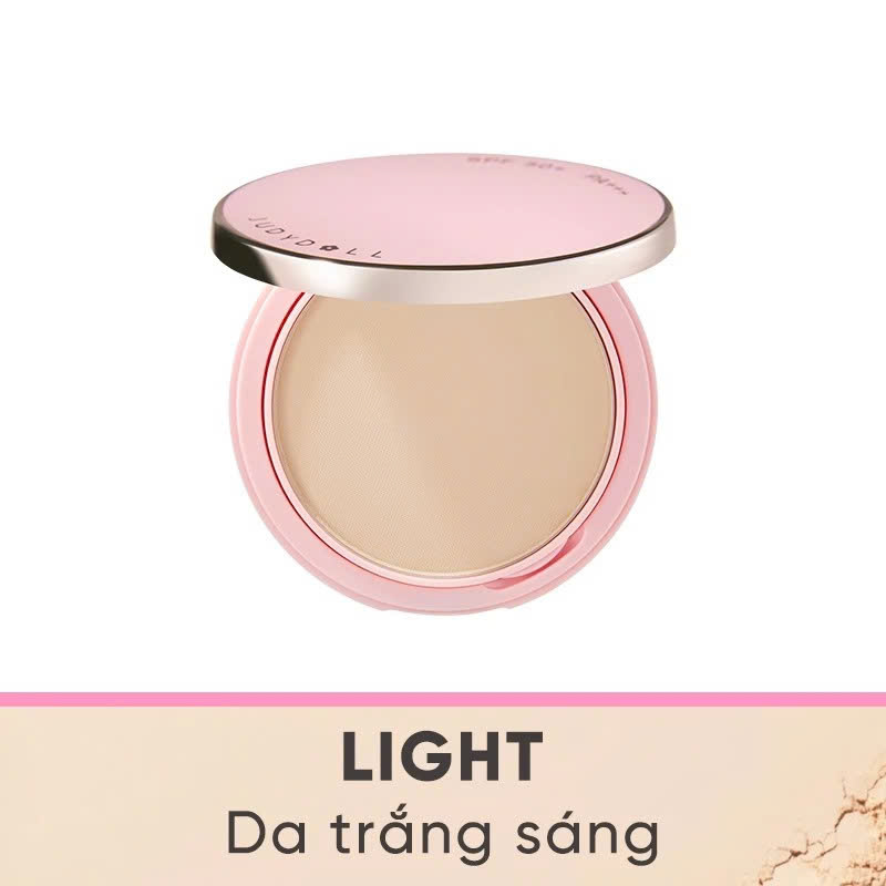 Phấn Nền Phấn Phủ Dạng Nén JUDYDOLL Peach Skin Matte 2-Way Cake Khô Thoáng Mịn Da