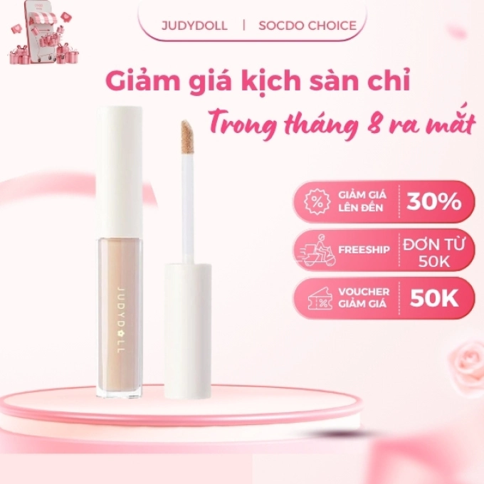 Kem Che Khuyết Điểm Judydoll Traceless Cloud-Touch Concealer 3.2gr